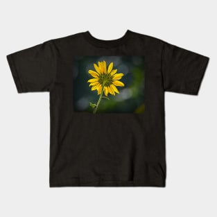 Sunny Sunflower Following the Sun With Enhancements Kids T-Shirt